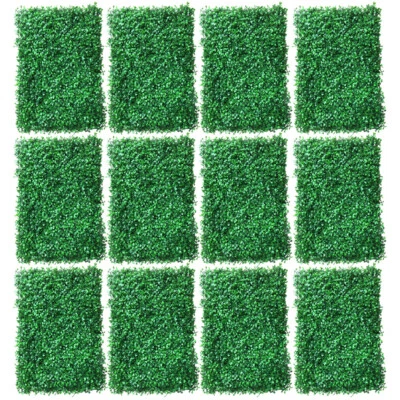 Grass Wall Artificial Boxwood Panels 12PCS Privacy Fence Screen Topiary Hedge  - Image 1 of 4