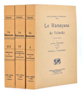 Le RÂMÂYANA de VÂLMÎKI. Traduction Alfred Roussel, 1979 Maisonneuve. Ramayana - Imagen 1 de 2