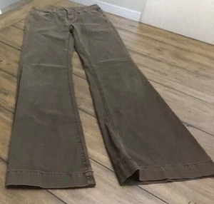 7 For All Mankind The Ginger Washed Brown 5 Pocket Flared Jeans Size 25 - Bild 1 von 9