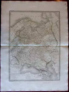 Russia in Europe Crimea Poland Georgia 1836 Lapie fine antique old color map - Picture 1 of 3