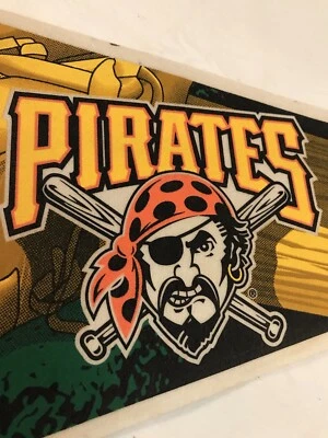 MLB PITTSBURGH PIRATES Baseball Pennant Full Size 30X12 Circa 1998 Logo - Image 1 of 4
