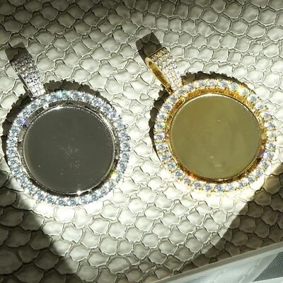 925 Silver 2 Sided Spinning Picture Memory Pendant - Image 1 of 4