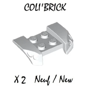 Lego 44674 - 2x Chassis Garde Boue / Vehicle Mudguard 2x4 - Blanc / White - NEUF - Imagen 1 de 1
