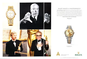ROLEX WATCH MAGAZINE Promo Ad #079 2 PGS ORIGINAL CINEMA DIRECTORS "NOT A WATCH" - Bild 1 von 4