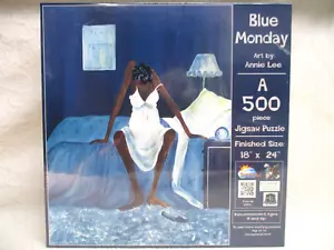 SunsOut 500 Pc Jigsaw Puzzle New Sealed Art by Annie Lee Blue Monday - Picture 1 of 5