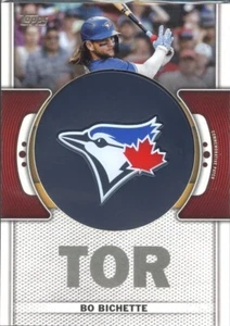 2023 Topps Bo Bichette #TLP-BB Team Logo Patch Relic Toronto Blue Jays Mint - Picture 1 of 2