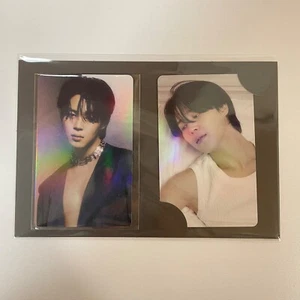 BTS JIMIN FACE Japan FC Limited hologram Photo Card PC 2set - Picture 1 of 5