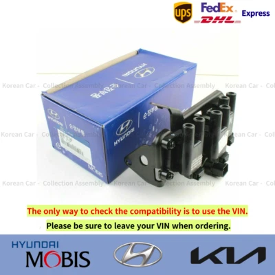 2730137120 Bobina de ignição GENUÍNA para Hyundai Santa Fe Tiburon Tucson 2.7L 01-06 - Imagem 1 de 2