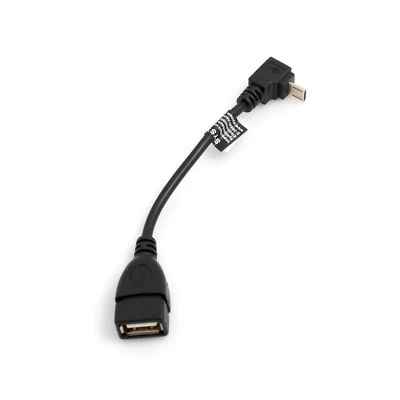SYSTEM-S Micro USB (maschio) 90° gradi angolo giù cavo su USB tipo A (femmina... - Immagine 1 di 3