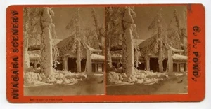 SVB0278 Stereoview Niagarafälle NY Winter at Point View - Bild 1 von 1