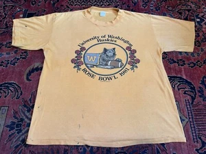 Vintage Sportswear University of Washington Huskies Rose Bowl T Shirt USA MADE!! - Picture 1 of 14