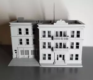 N scale building Police Station building 1:160 - Picture 1 of 8