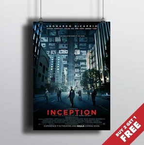INCEPTION FILMPOSTER A3 A4 Christopher Nolan 2010 Leonardo DiCaprio Filmdruck - Bild 1 von 2