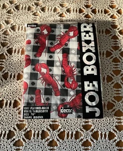 NOS 1993 Joe Boxer Nicholas Graham 70” Round Vinyl Lobster Tablecloth - Picture 1 of 6