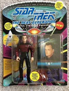 STAR TREK THE NEXT GENERATION ‘Q” Action Figure Playmates 1993 NOC ‘28” - Picture 1 of 12