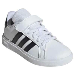 Adidas Niños Grand Court 2.0 EL C Nuevo IH5529 Blanco Negro 100% Auténtico - Imagen 1 de 6