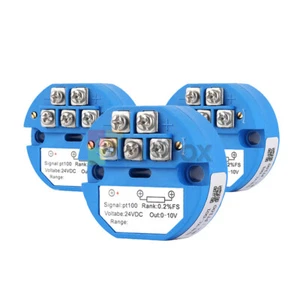 4-20MA 0-10V 0~50/200/300/400/600℃ PT100 Temperature Sensor Transmitter Module - Picture 1 of 36