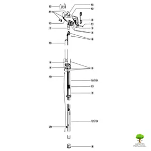 RICAMBI FORBICI STOCKER ASTA 606 607 608 609 Lama Controlama Molla Corda Carruco - Imagen 1 de 11