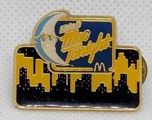Vintage 80s McDonald’s Make It Mac Tonight Employee Lapel Hat Pinback Pin - Picture 1 of 2