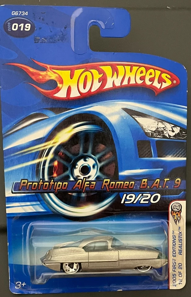 HOT WHEELS PROTOTIPO ALFA ROMEO B.A.T. 9 PLATA 2005 #19. ¡VER OFERTAS COMBINADAS! Foto 1 de 1