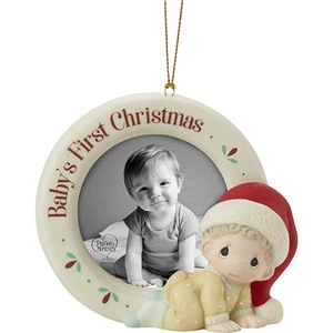 Precious Moments 201010 Baby’s 1st Christmas Photo Frame Ornament 2020 NEW - Picture 1 of 1