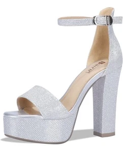 IDIFU Women's Platform Chunky High Heel Sexy Sandals Ankle Strap Open Toe - Picture 1 of 7