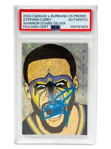 Stephen Curry Signed Autographed 2024 Canvas X Burbank Warrior Silver PSA/DNA - Picture 1 of 3