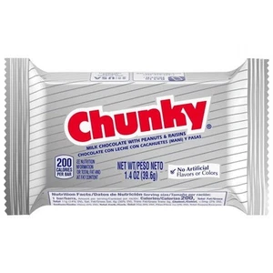 Chunky Milk Chocolate with Roasted Peanuts and Raisins Candy Bar Milk Chocolate - Picture 1 of 1