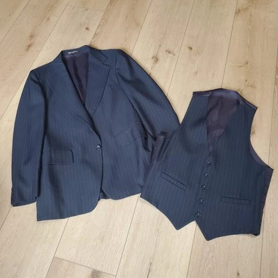 Vintage Warren Sewell Blazer Vest Suit 2 Button Black Western USA Made Mens 40R? - Image 1 of 4