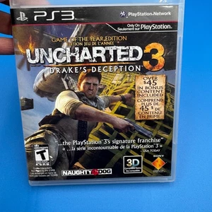 Uncharted 3 Drakes Deception PS3 Game of the Year Edition Playstation 3 Complete - Picture 1 of 4