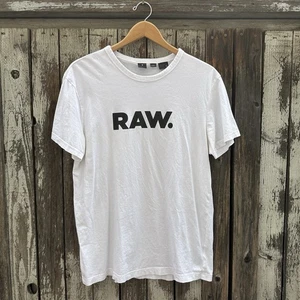 G-Star Raw Logo Men's Short Sleeve T-Shirt Size L - Picture 1 of 4