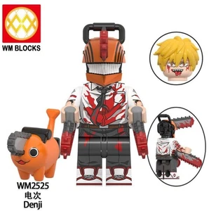 2 inch Custom Chainsaw Man, Denji with Pochita Minifigure, New/Mint - Picture 1 of 1