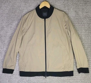 Theory Men's Brenton Stretch Bomber Jacket Size XL RETAIL: $415 Tan - Picture 1 of 9