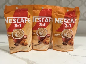 Nescafe 3 in 1 Karamell Latte Instantkaffeemischung 4,06 Unzen (15 STICKS) - Bild 1 von 3