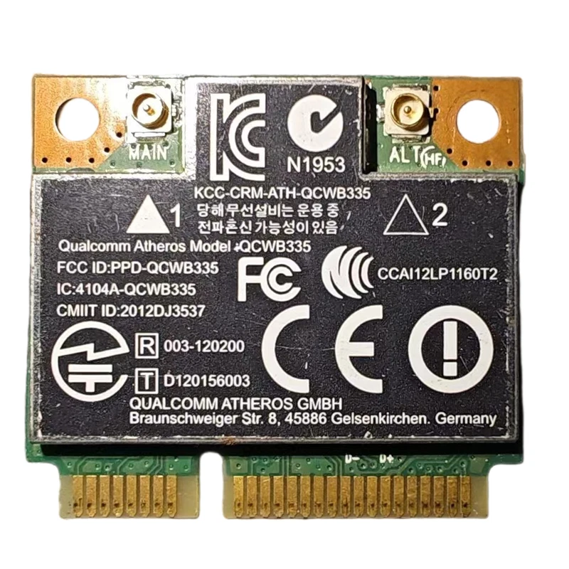 HP 655 CQ58 ENVY 4 6 M4 M6 DV7 Wireless LAN Card 690019-001 QCWB335 wifi+BT4.0 - Image 1 of 1