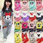 KidsBaby Girls Minnie Mouse Sweatshirt Tops Pants Outfits Autumn Tracksuit Set♡ل