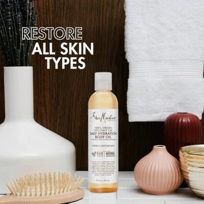 SHEA MOISTURE VIRGIN COCONUT OIL DAILY HYDRATION BODY OIL 8 OZ - Image 1 of 4