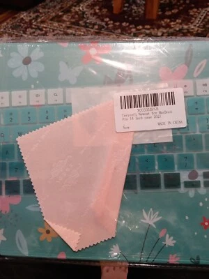 便携式电脑花卉外壳 保护套 适合 MacBook Pro 14" 2021 款式 带键盘按键保护套 — 第 1/2 张图片