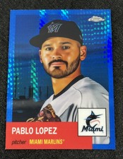 2022 Topps Chrome Platinum Anniversary Pablo Lopez Refractor Blue