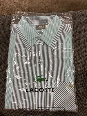 Camisa de vestir Lacoste manga corta con botones para hombre con bolsillo talla 40 ¡NUEVA CON ETIQUETAS! Foto 1 de 3