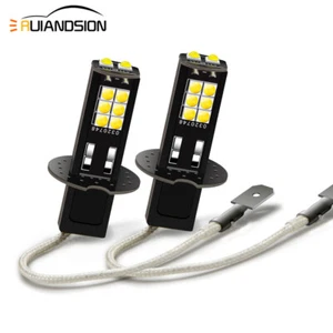 2X H3 3030 14 LED Classique Voiture Anti Brouillard Ampoules DRL Lampe Blanc 6V - Bild 1 von 8