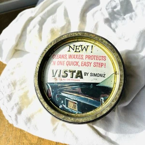 Oldtimer Vista Auto KFZ Wachs Öl Dose Gas Plymouth Chrysler Dodge - Bild 1 von 8