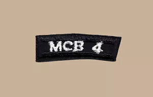 US Navy Seabees MCB-4 Mobile Construction Battalion UIM Rocker Tab (08-09) - Picture 1 of 1