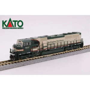 Kato N Scale BNSF 9647 Vomit Bonnet Executive Warbonnet SD70MAC Diesel DC - Picture 1 of 3