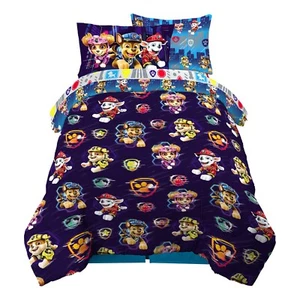 Juego de sábanas Paw Patrol con edredón reversible niños cama doble en bolsa 4 piezas - Imagen 1 de 2