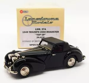 Lansdowne Models 1/43 Scale LDM37A - 1949 Triumph Roadster Top Up - Black - Picture 1 of 4