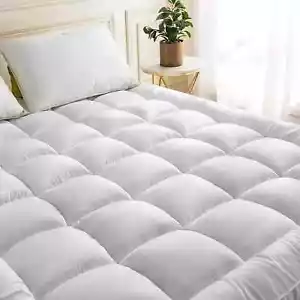 4 Inches Thick Mattress Topper Quilted Cooling Mattress Topper Pad - Picture 1 of 8