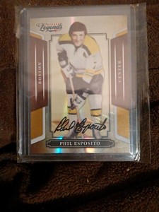 2008 Donruss Americana Sports Legends Mirror Gold Signatures Phil Esposito Auto