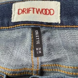 Driftwood Jeans Damen 31 Colette bestickt Midrise Boho Wearable Art Woven - Bild 1 von 14