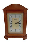 Seiko Clocks Wooden Westminster Chime Battery Mantel Pendulum Clock Home Deco